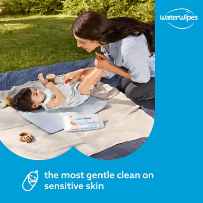 WaterWipes Original 99.9% Water Based Unscented & Hypoallergenic Baby Wipes - 60 Count - Image 4