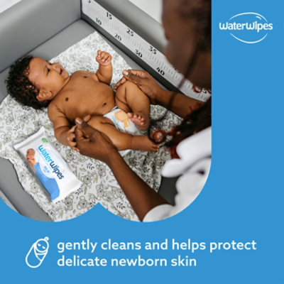 WaterWipes Plastic-Free Original Baby Wipes Unscented 99.9% Water Based Wipes - 240 Count - Image 3