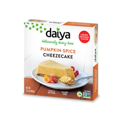 Daiya Cheezecake Dairy Free Gluten Free Soy Free Pumpkin Spice - 14.1 Oz