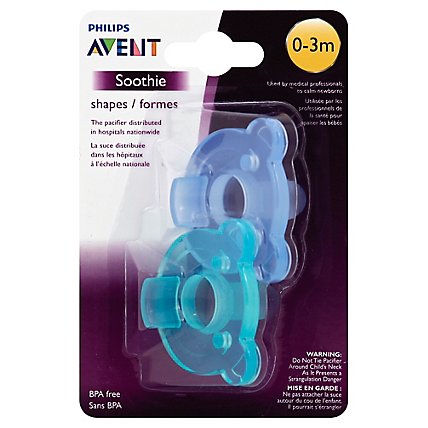 Avent Pacifier Soothie 0-3M - 2 Count - Image 1