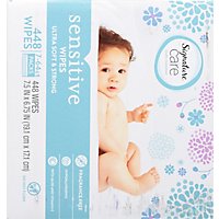 Signature Care Wipes Sensitive Ultra Soft & String Fragrance Free 3 Packs - 7-64 Count - Image 5
