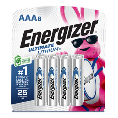 Energizer Ultimate Lithium AAA Batteries - 8 Count - Image 1