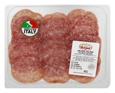 Veroni Salame Milano Pre-Sliced - 4 Oz - Image 1