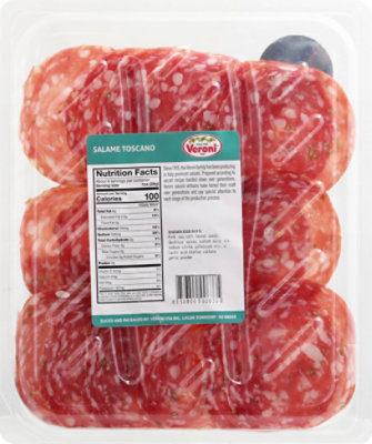 Veroni Salame Toscano Pre-Sliced - 4 Oz - Image 6