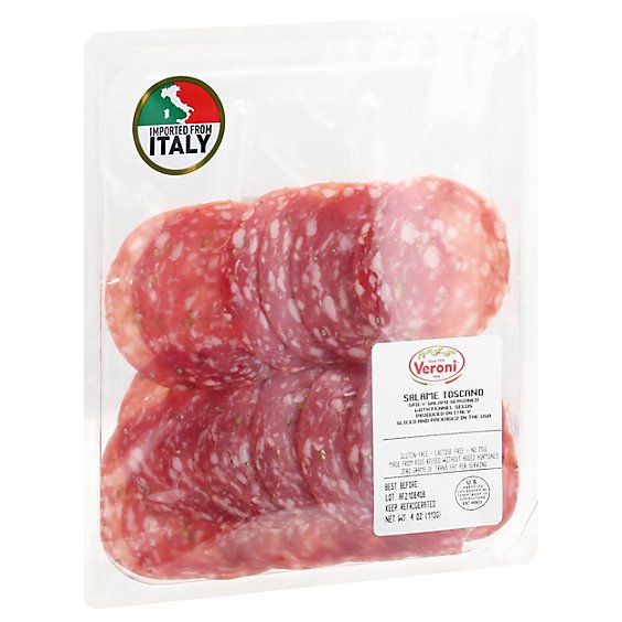 Veroni Salame Toscano Pre-Sliced - 4 Oz