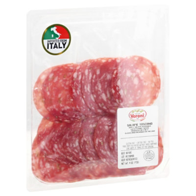 Veroni Salame Toscano Pre-Sliced - 4 Oz - Image 1