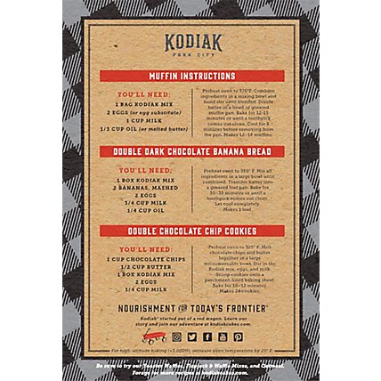 Kodiak Cakes Power Bake Double Dark Chocolate Protein Muffin Mix - 14 Oz - Image 6