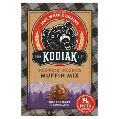 Kodiak Double Dark Chocolate Muffin Mix Box - 14 Oz - Image 2