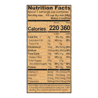 Kodiak Double Dark Chocolate Muffin Mix Box - 14 Oz - Image 4