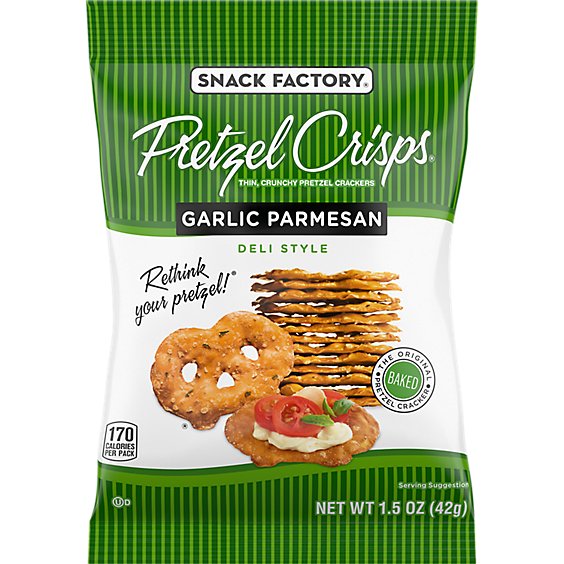 Pretzel Garlic Parmesan Crisps - 1.5 Oz