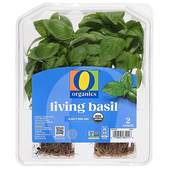 O Organics Basil Living - 2 Count