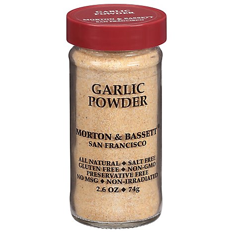 Morton & Bassett Garlic Powder - 2.6 Oz