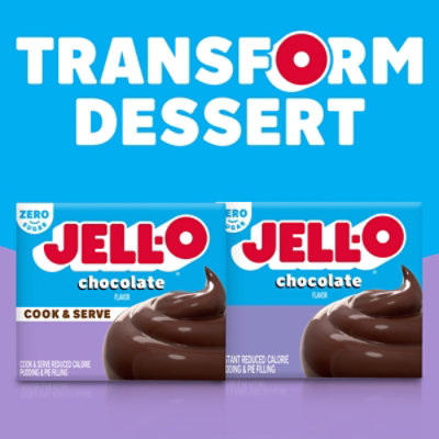 Jell-O Cook & Serve Chocolate Sugar Free & Fat Free Pudding & Pie Filling Mix Box - 1.3 Oz - Image 8