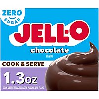 Jell-O Cook & Serve Chocolate Sugar Free & Fat Free Pudding & Pie Filling Mix Box - 1.3 Oz - Image 3
