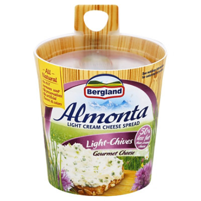 Almonta Cream Cheese Spread Lite Chives 5.29 Oz Safeway