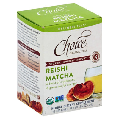 Choice Tea Matcha Reishi - 16 Count