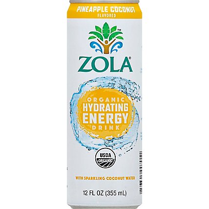 Zola Energy Pineapple Coconut - 12 Fl. Oz. - Image 2