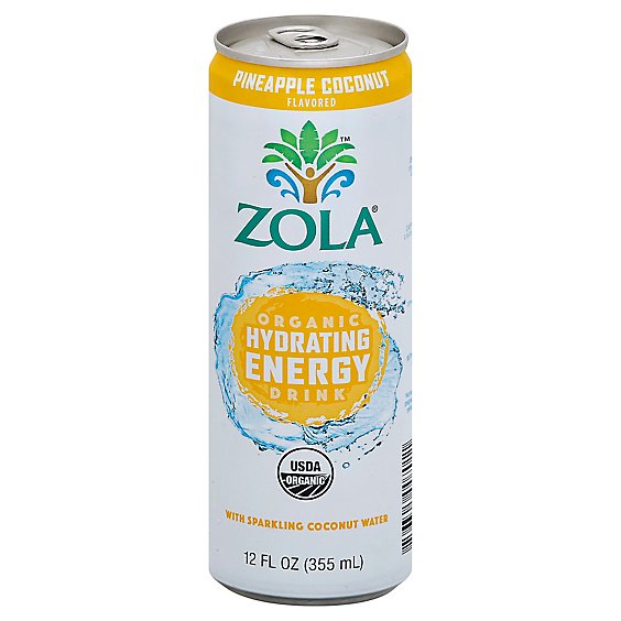 Zola Energy Pineapple Coconut - 12 Fl. Oz.