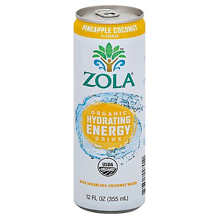 Zola Energy Pineapple Coconut - 12 Fl. Oz. - Image 1