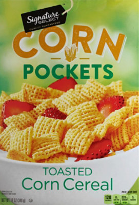 Signature SELECT Corn Pockets Cereal Corn Toasted Box - 12 Oz - Image 2