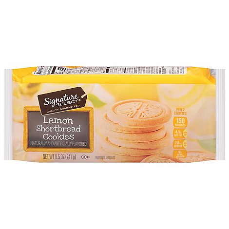 Signature Select Cookies Lemon Shortbread - 8.5 Oz