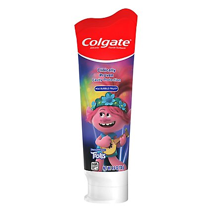 Colgate Toothpaste Mild Bubble Fruit Trolls - 4.6 Oz - Image 3