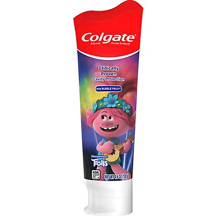 Colgate Toothpaste Mild Bubble Fruit Trolls - 4.6 Oz - Image 2