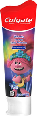 Colgate Toothpaste Mild Bubble Fruit Trolls - 4.6 Oz - Image 2