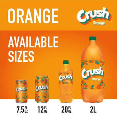 Crush Orange Soda Cans - 6-7.5 Fl. Oz. - Image 2
