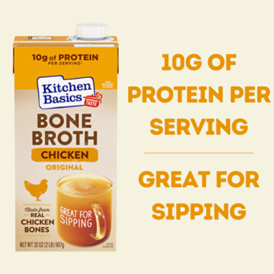 Kitchen Basics Original Chicken Bone Broth Carton - 32 Oz - Image 2