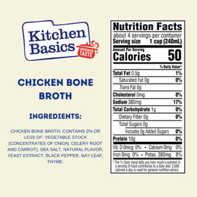 Kitchen Basics Original Chicken Bone Broth Carton - 32 Oz - Image 4