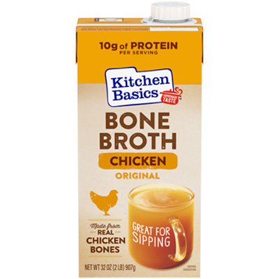 Kitchen Basics Unsalted Chicken Stock, 32 oz Carton, (Pack of 12)