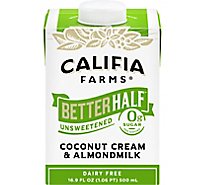 Califia Farms Better Half Coconut & Almond Milk Unsweetened Non Dairy Half & Half - 16.9 Fl. Oz.