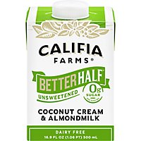 Califia Farms Unsweetened Better Half Almond Milk Half and Half - 16.9 Fl. Oz. - Image 1
