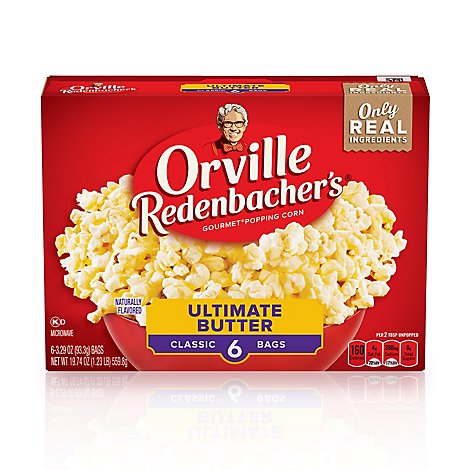 Orville Redenbacher's Ultimate Butter Popcorn Classic Bag - 6-3.29 Oz
