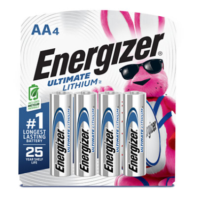 Energizer Ultimate 1.5 Volt Lithium AA Batteries - 4 Count - Image 1