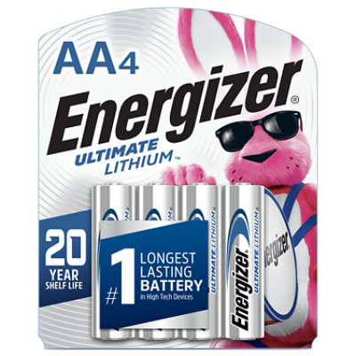 Energizer Ultimate 1.5 Volt Lithium AA Batteries - 4 Count - Image 2