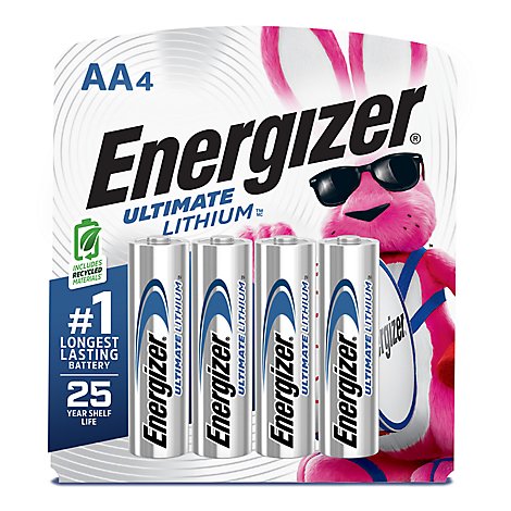 Energizer Ultimate Lithium AA Lithium Batteries - 4 Count