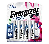 Energizer Ultimate Lithium AA Lithium Batteries - 4 Count