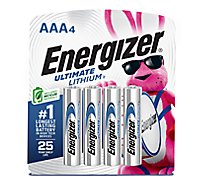 Energizer Ultimate Lithium AAA Lithium Batteries - 4 Count