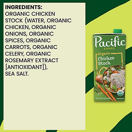 Pacific Organic Stock Chicken - 32 Fl. Oz.