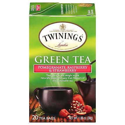 Twinings of London Green Tea Pomegranate Raspberry & Strawberry Tea Bags - 20 Count - Image 3