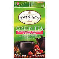 Twinings of London Green Tea Pomegranate Raspberry & Strawberry Tea Bags - 20 Count - Image 3