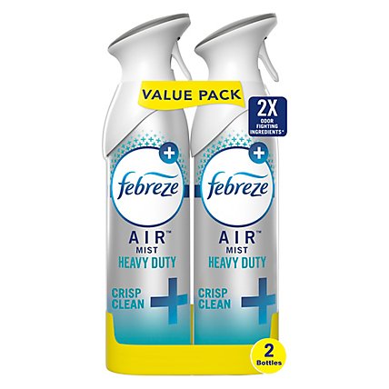 Febreze Odor-Eliminating Air Freshener Heavy Duty Crisp Clean - 2-8.8 Oz - Image 2