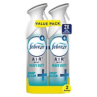 Febreze Odor-Eliminating Air Freshener Heavy Duty Crisp Clean - 2-8.8 Oz - Image 1