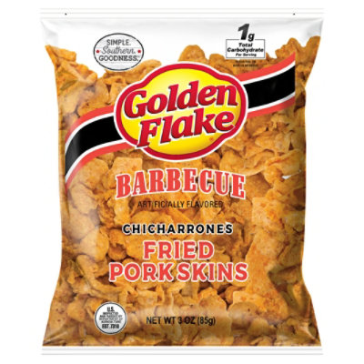 Golden Flake Chicharrones Fried Pork Skins Barbecue - 3.25 Oz - Image 3