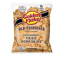 Golden Flake Chicharrones Fried Pork Skins Old Fashioned - 3.25 Oz