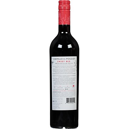 Castello Del Poggio Sweet Red Wine - 750 Ml - Image 4