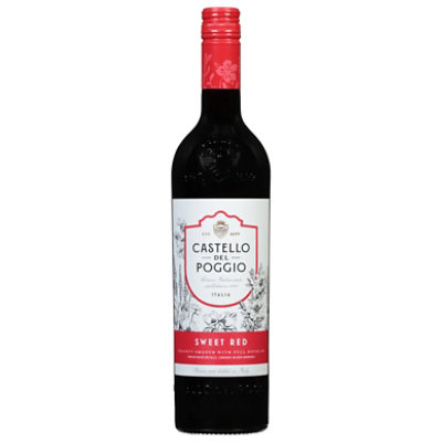 Castello Del Poggio Sweet Red Wine - 750 Ml