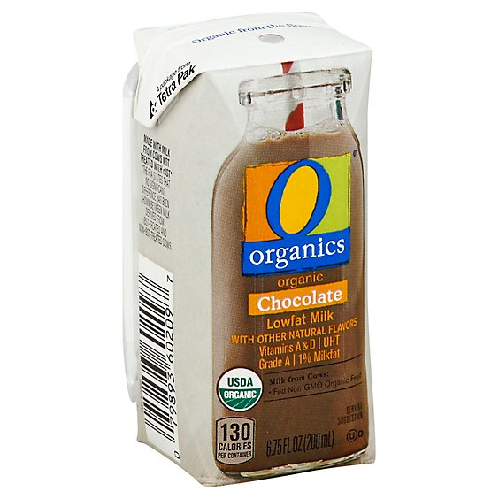 O Organics Milk Chocolate Lowfat Tetra - 12-6.75 Fl. Oz.